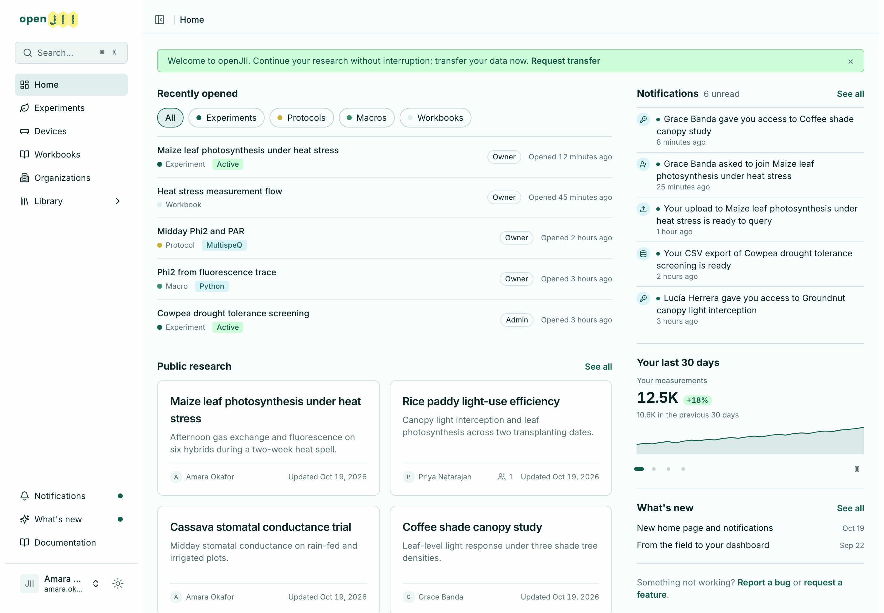 Home page